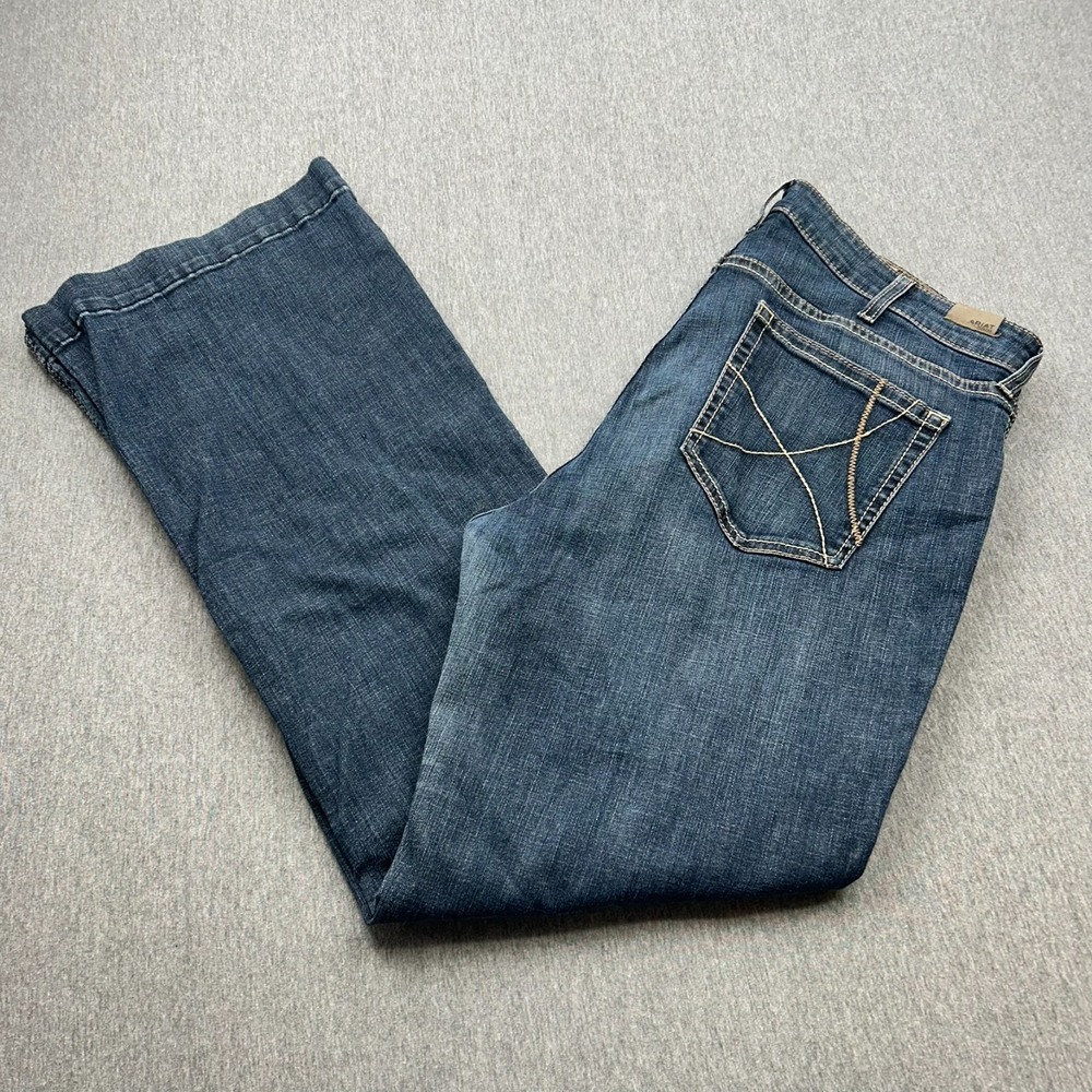 Ariat Denim High Rise Slim Trouser Jeans Womens 34R (36x33) Rascal *Wear*